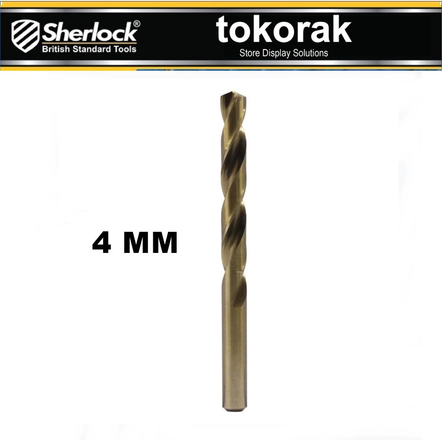 MATA BOR BESI SHERLOCK HSSCO 4 MM - BISA UNTUK STAINLESS STEEL