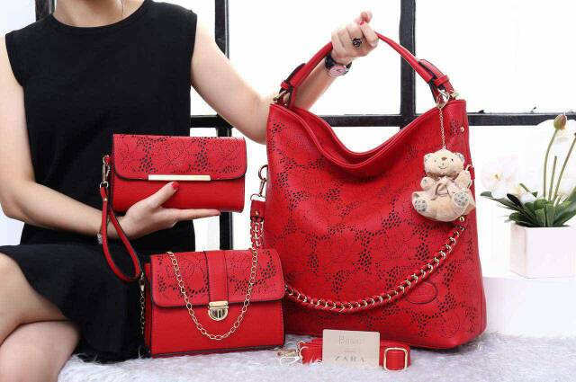 Tas Zara* Hobo Nycta 1109 (3in1) wanita branded batam togo import