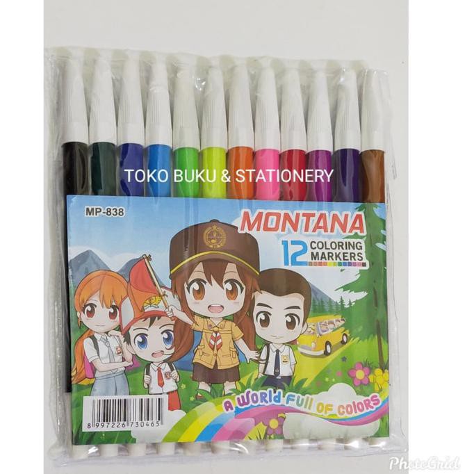 

Spidol 12 Warna | Montana