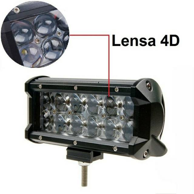 Lampu Tembak Sorot LED Cree Workinglight 12 Titik Mata 36 Watt Lensa 4D 36W 36Watt