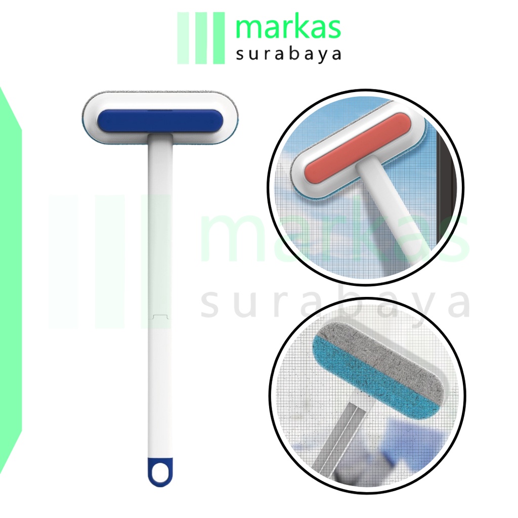 MARKAS HL0342 Alat Pembersih Bulu Kotoran Sikat Jendela Jaring Mini Fur And Dirt Remover Washable Brush