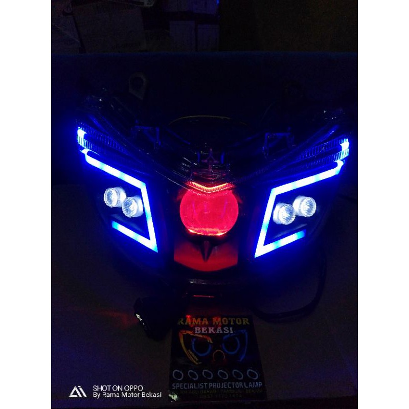 MIKA HEADLAMP NMAX ISI PROJIE PAJERO DAKKAR OEM SINGLE