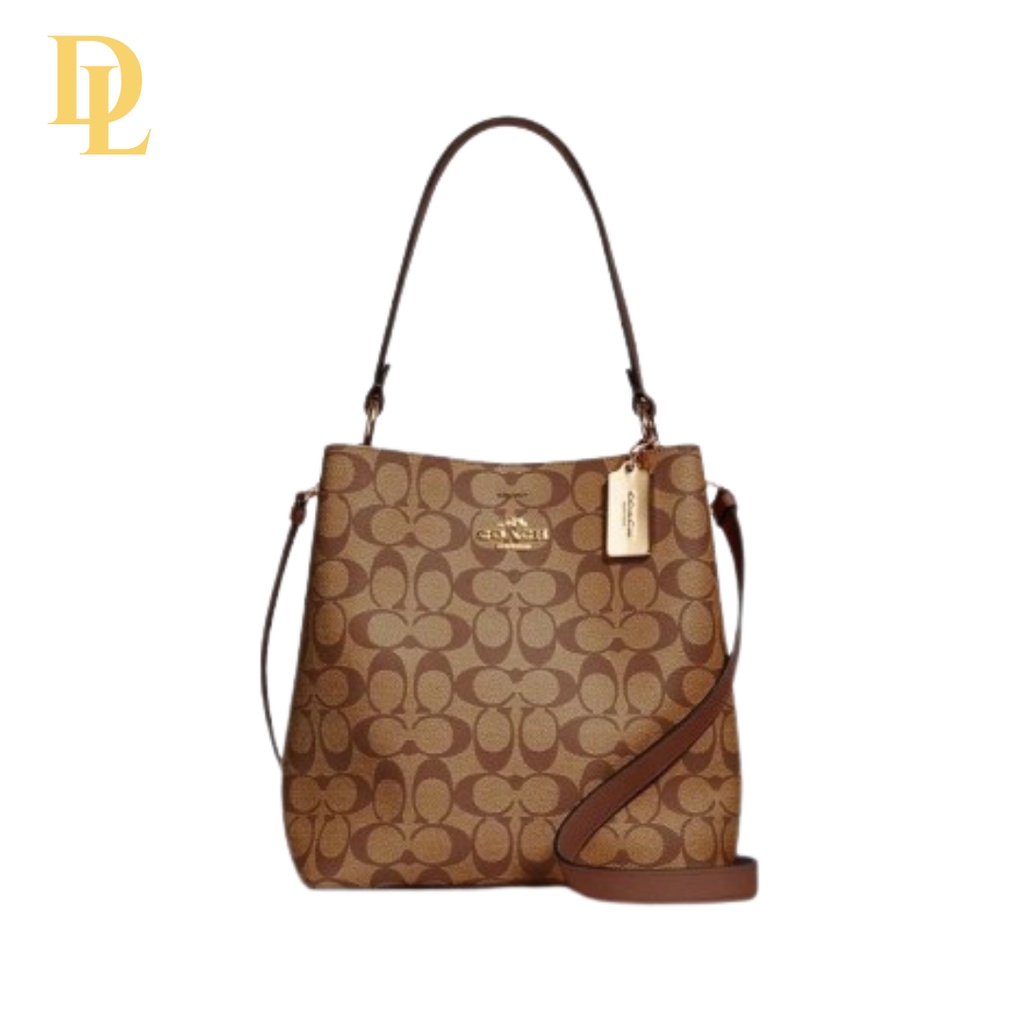 COACH SMALL TOWN BUCKET BAG IN SIGNATURE CANVAS (2312)