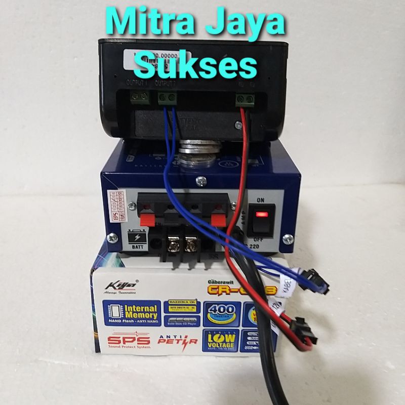 Paket Ampli Walet Caberawit CR 602 + Timer Kiya On Off Suara SP