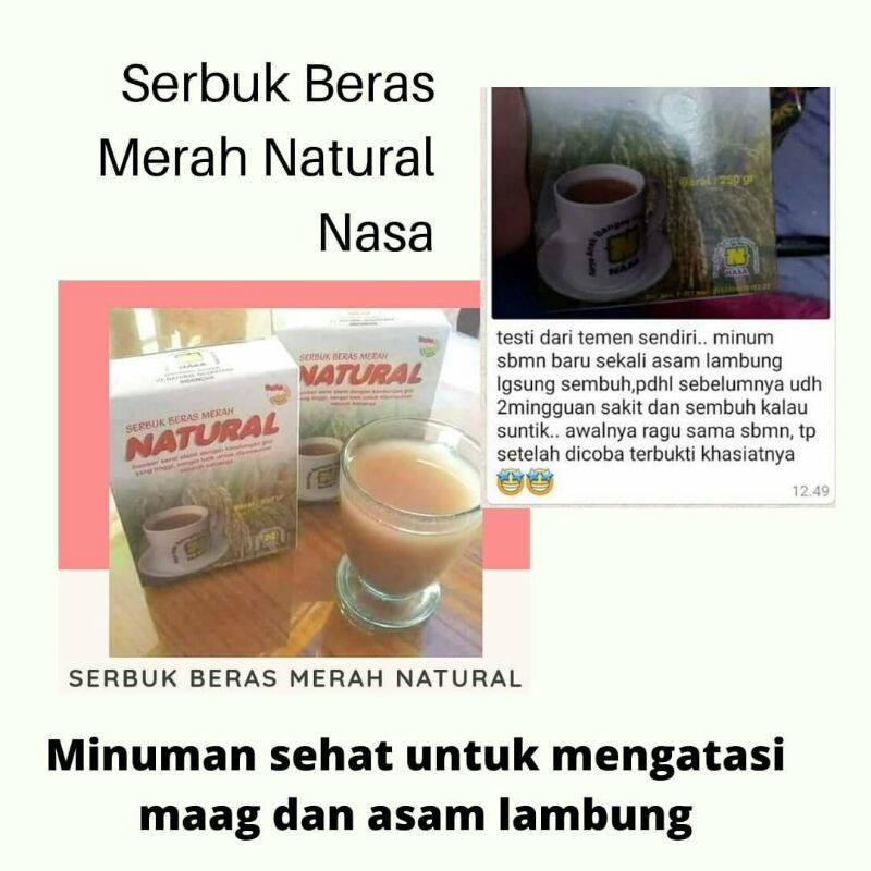 

SERBUK BERAS MERAH NATURAL NASA