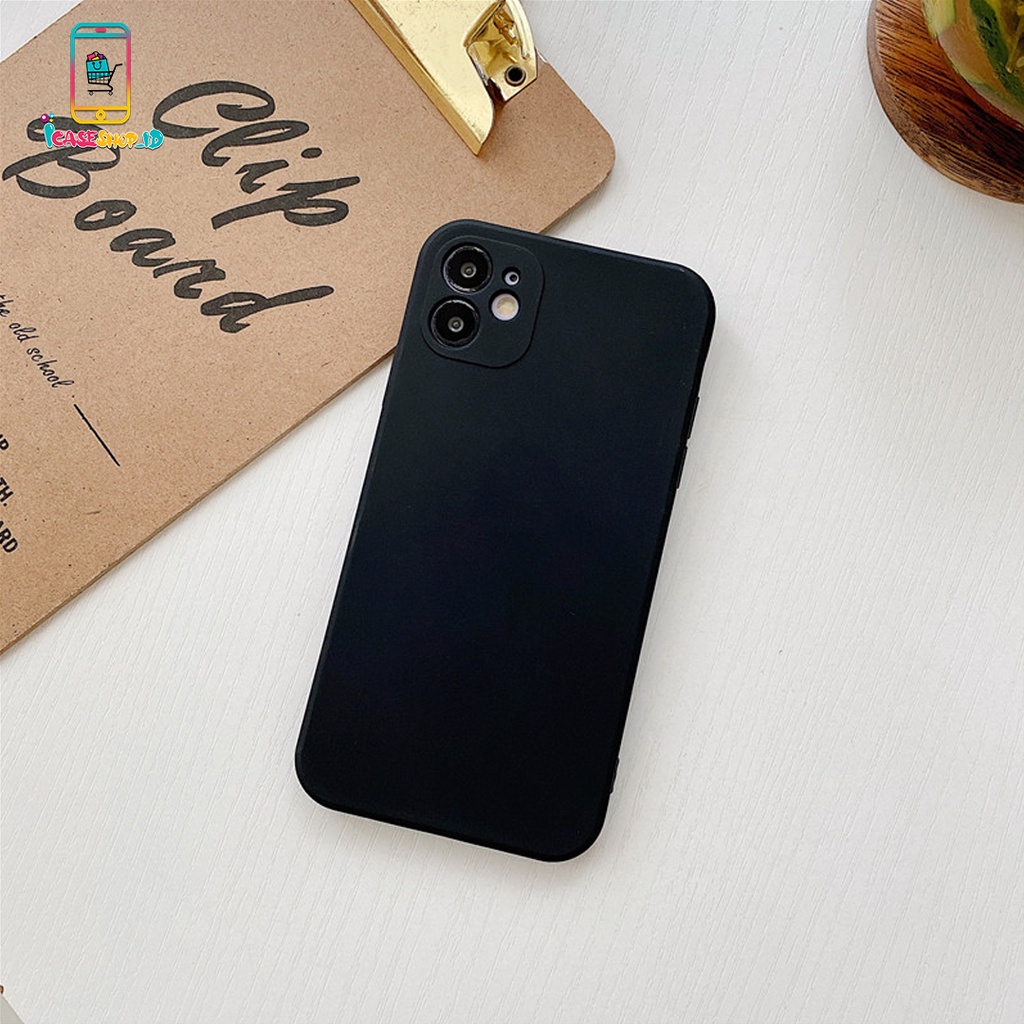 SOFTCASE MACARON PELINDUNG KAMERA OPPO A33 NEO 7 A5S A11K F9 A15 A15S A35 A16 4G A8 A31 2020 A37 NEO 9 A39 A57 F3 LITE A71 A83 A1 A59 F1S F11 PRO IC1008-HITAM