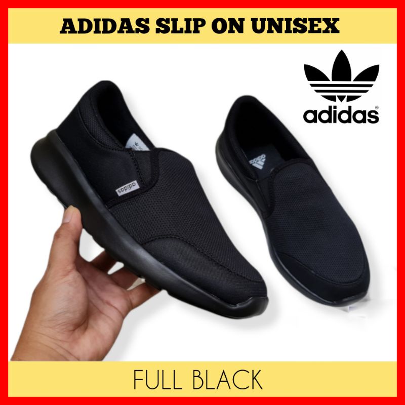 SEPATU PRIA DAN WANITA SLIP ON KASUAL UNISEX COUPLE SIZE 35 - 44 / SEPATU SEKOLAH FULL HITAM / SEPATU KERJA COWOK CEWEK TERMURAH