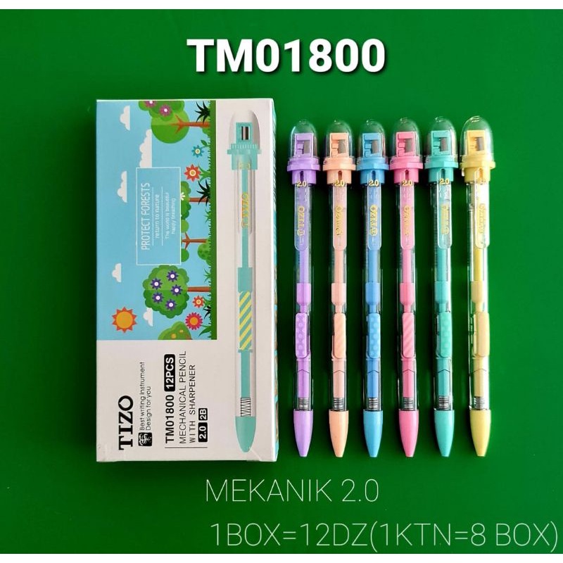 

PENSIL MEKANIK 2.0 TIZO TM01800/ TM 01800A (12pcs)
