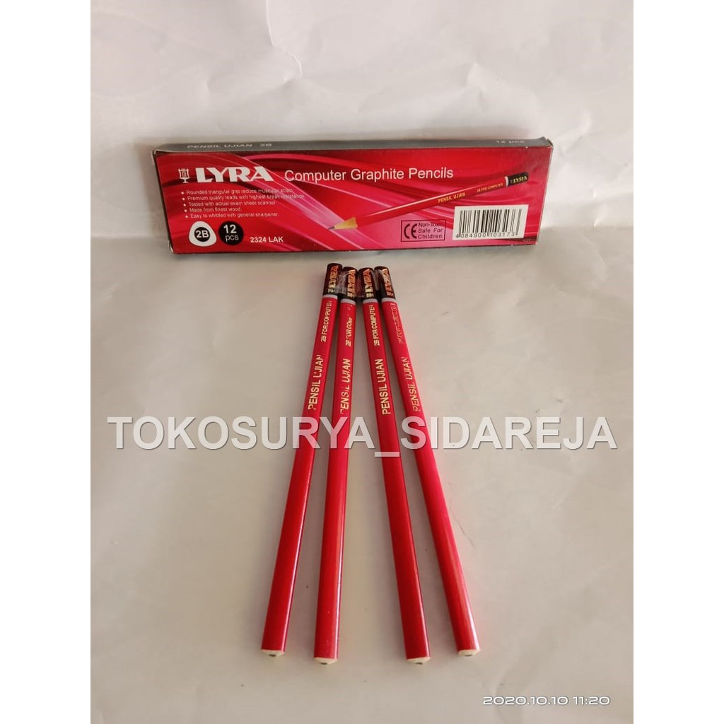 

PENSIL UJIAN LYRA 2B (SATUAN) / PENSIL 2B LYRA FOR COMPUTER