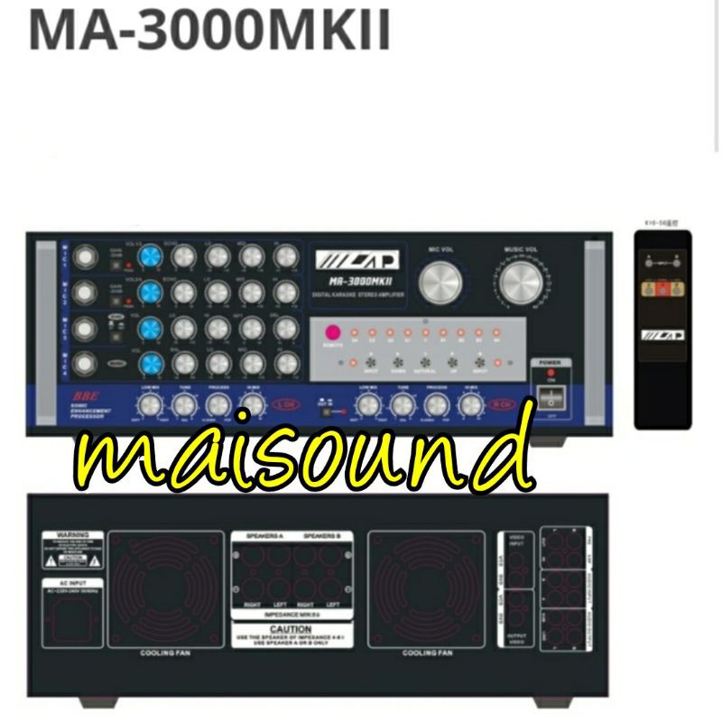 POWER AMPLIFIER LAD MA 3000MKII AMPLI MARTIN ROLAND MA 3000 MKII MARTIN ROLAND MA 3000 MK II ORIGINA
