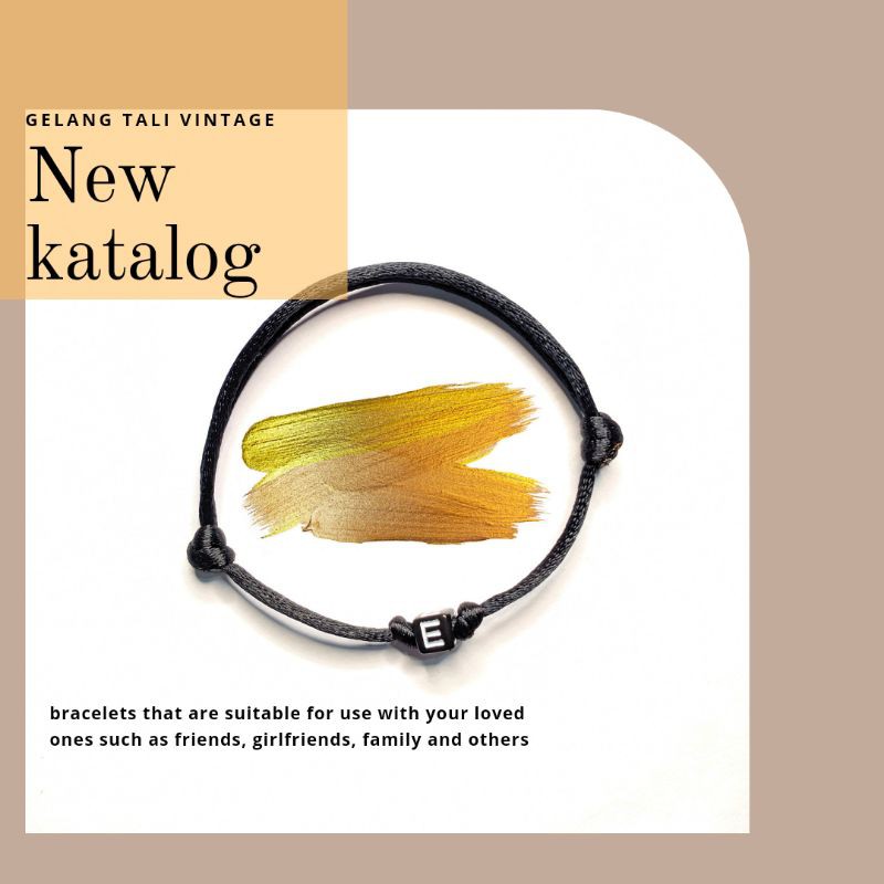 (PART F-J) GELANG COUPLE /GELANG INISIAL /GELANG NAMA HURUF /GELANG