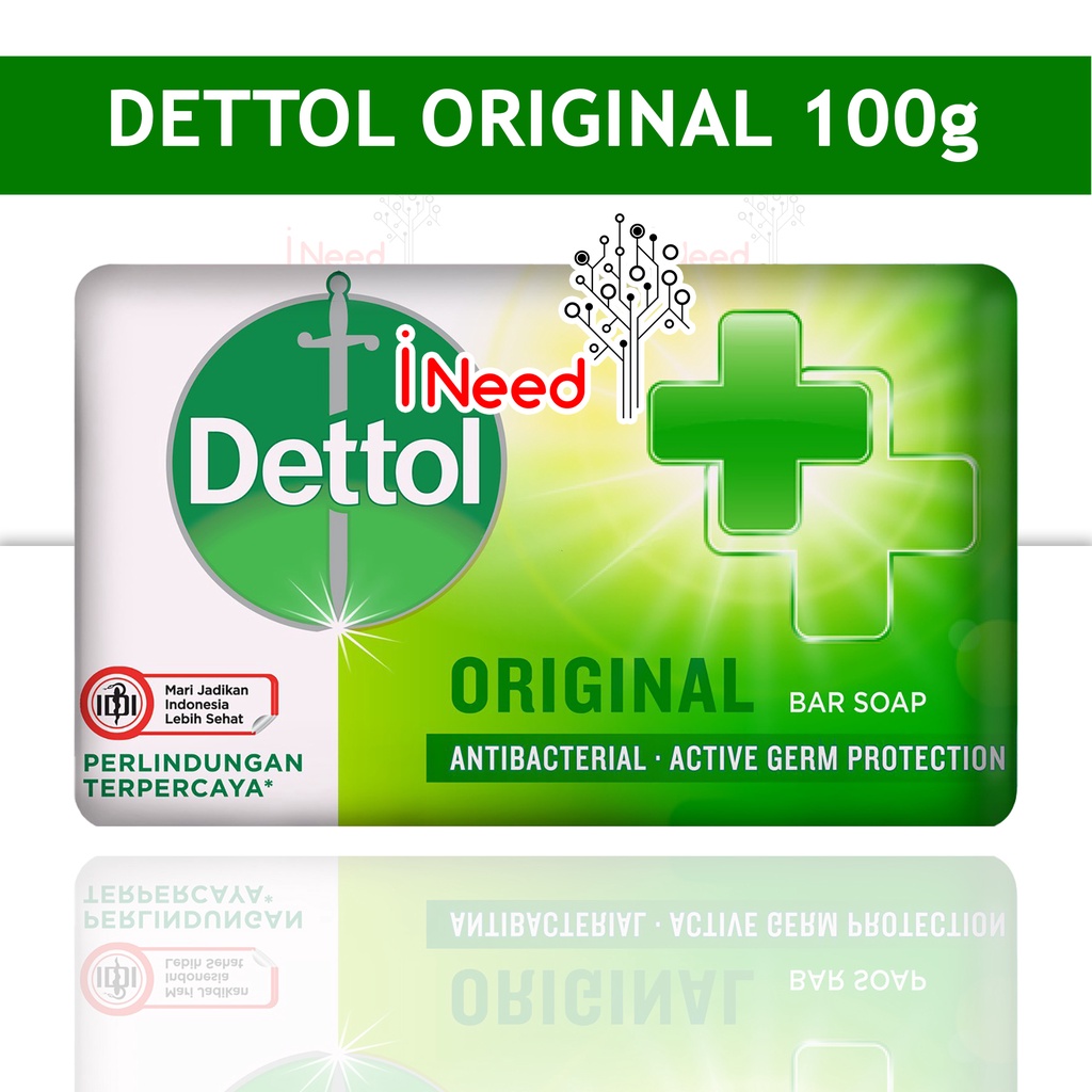 (INEED) (100gr) DETTOL Sabun Mandi Batang | Soap bar 100 gram