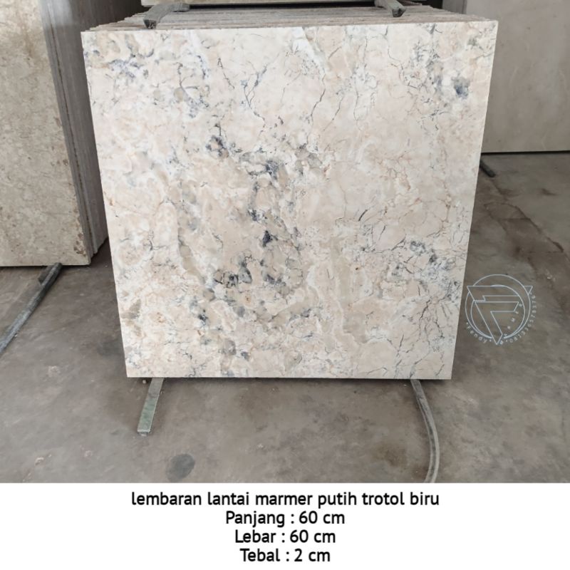 Lembaran lantai marmer trotol 60x60 harga perlembar