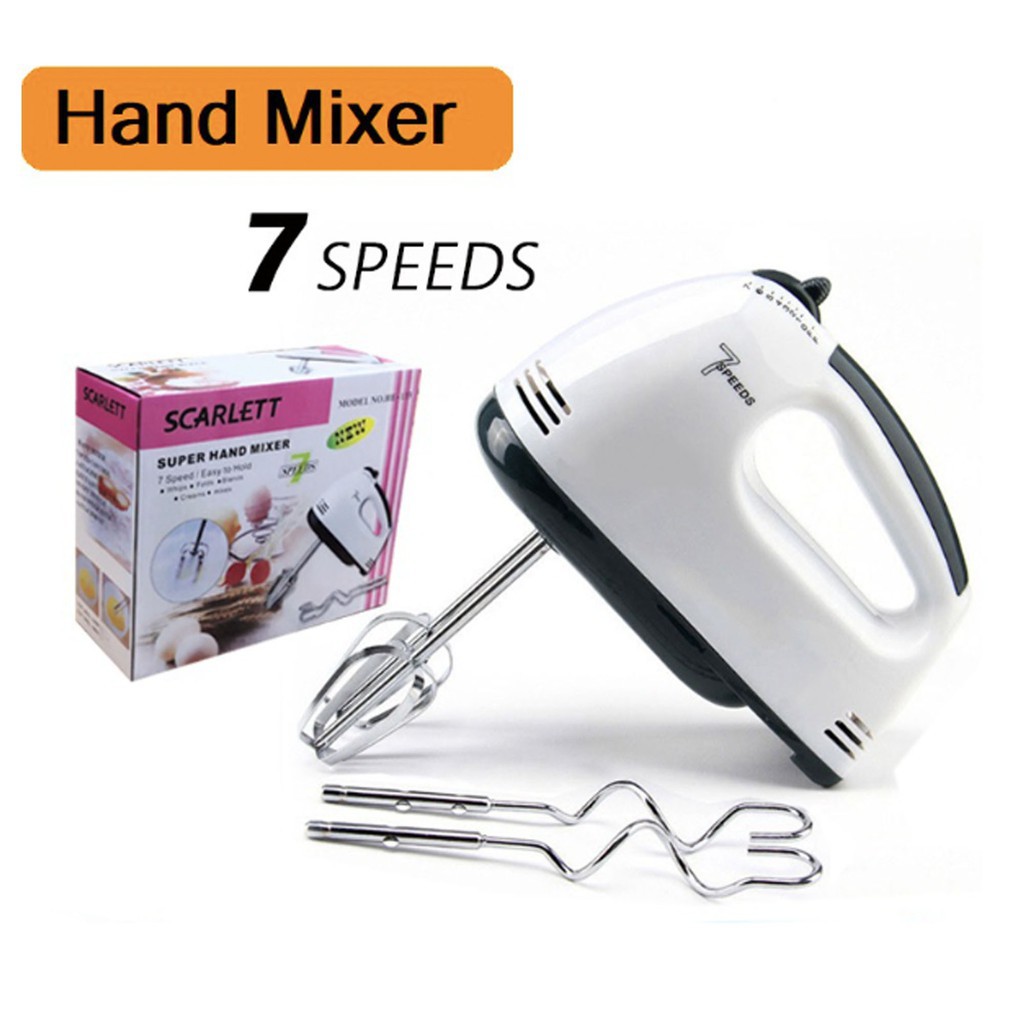 [ Cinicini ] Mixer Scarlett England Super Hand Mixer dengan 7 kecepatan