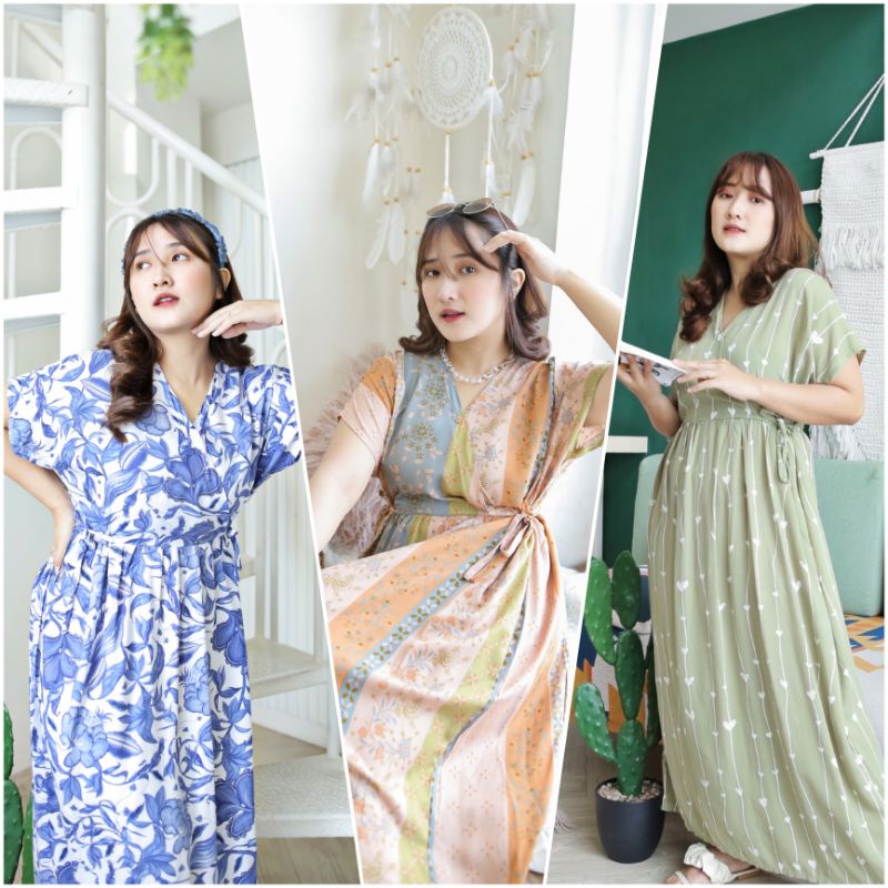 PART 2 DASTER KIMONO PANJANG LD 120cm/BUSUI FRIENDLY/LONGDRESS KIMONO/HOMEDRESS KIMONO BUSUI