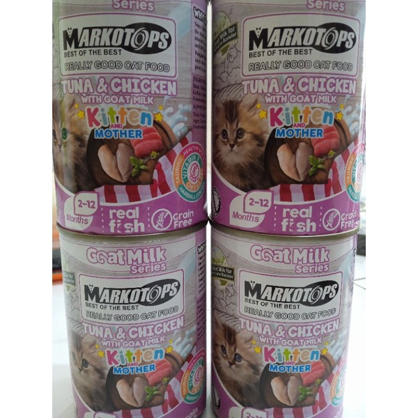 Markotop kaleng Kitten Tuna&amp;Chicken 400gr Untuk Mother&amp;kitten