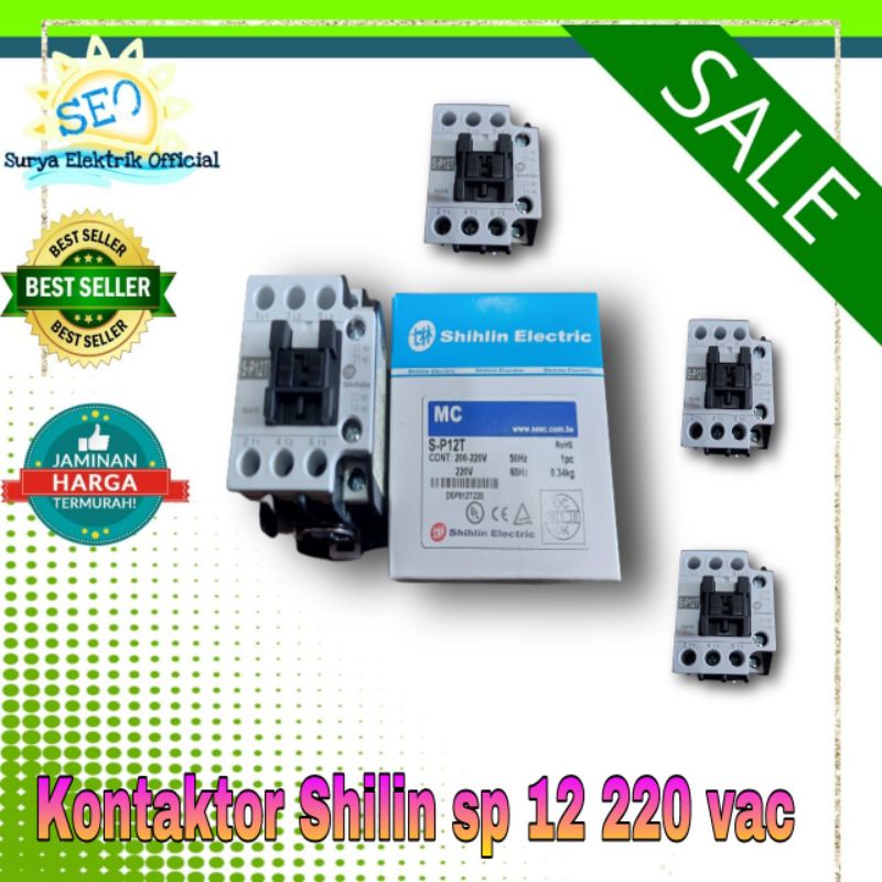Kontaktor / Otomatis listrik sp 12 220 vac shilin