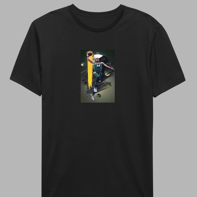 Kaos basket tshirt nba MVP GIANNIS BUCKS