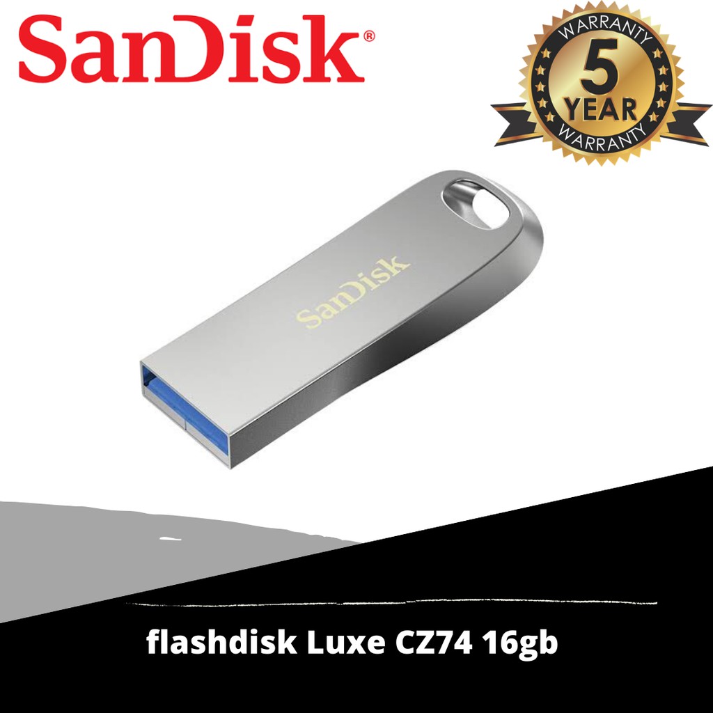 Flasdisk 16GB Sandisk Ultra Luxe ™ Flash Drive USB 3.1 / Flashdisk CZ74 - 16GB