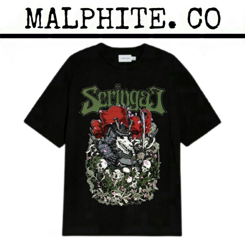 Kaos Baju T-Shirt Seringai Tee Lagu Band Musik Lokal Merch Heavy Metal Punk Rock And Roll Vintage Ov