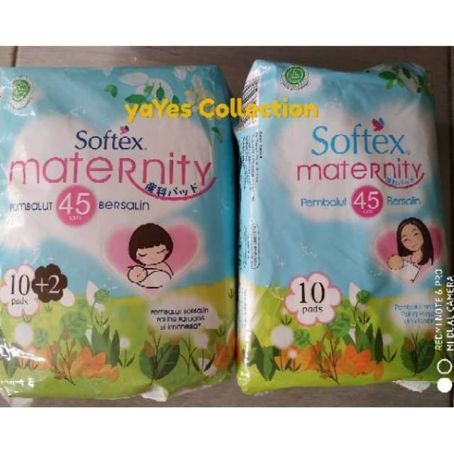 Pembalut bersalin 45 cm 10 pads softex maternity perlengkapan ibu melahirkan nifas ekonomis