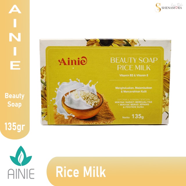 Ainie Rice Milk Soap | Sabun Beras Susu 135 Gr