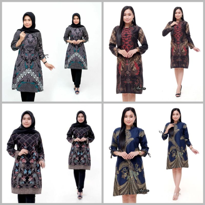 ATASAN TERLARIS TUNIK BATIK WARNA SOFTEL LARISA