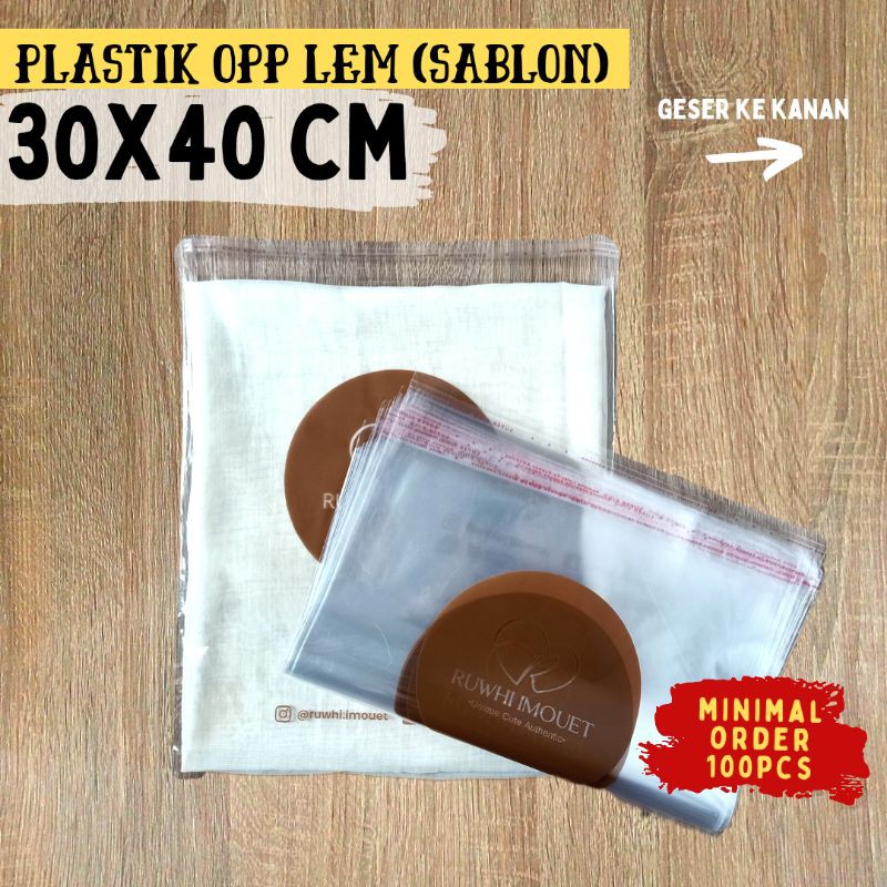 

30X35 (SABLON) OPP LEM tipis