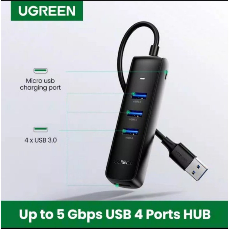 Ugreen Hub 3.0 Splitter 4 Ports Type C / Usb 3.0 - Ugreen Splitter Hub Usb 3.0 High Speed