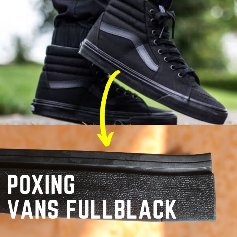 1 Psg Foxing Vans Full Black 32mm