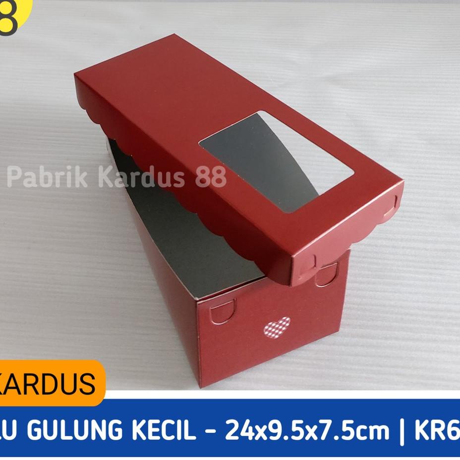 

♞ ISI 10 BIJI Kardus bolu gulung kecil kr6 | kotak kue dus roti box dos brownies ☏