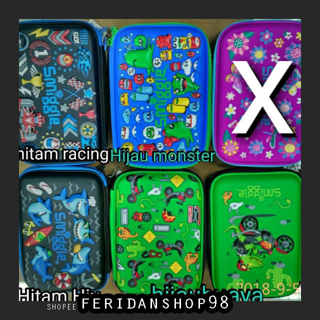 

BT449 SMIGGLE HARD TOP BEST PENCIL CASE ORGANIZER KOTAK SERBAGUNA - BIRU MUDA BY FERIDANSHOP98