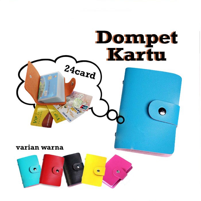 Dompet Kartu ATM isi 24 / Dompet Kulit Kartu Nama / Card Clip / Tempat Kartu Kulit