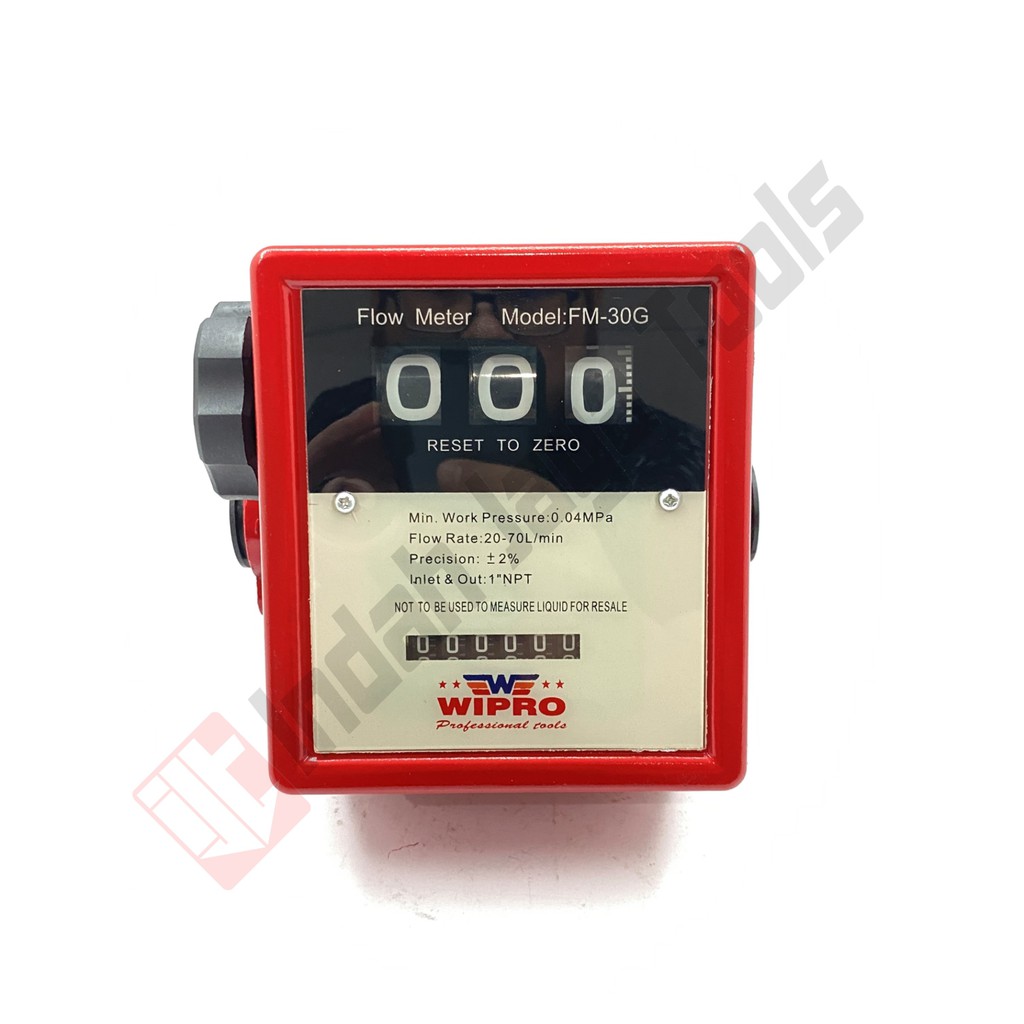 WIPRO FM-30G Flowmeter 3 Digit 1 Inch - Meteran Solar Flow Meter