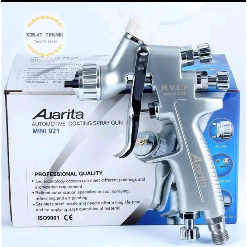 Spray Gun HVLP Auarita H921 Nozzle 1.2mm cup 250ml