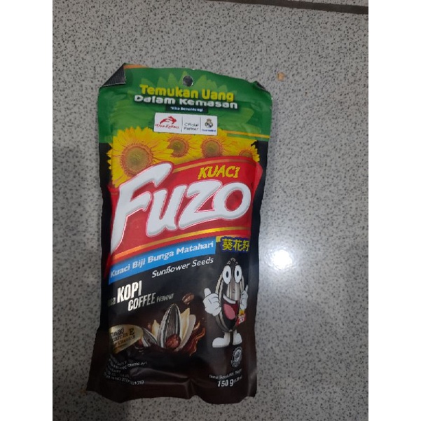 kuaci FUZO rasa kopi flavour 150g dapat hadiah UANG jika bruntung yaa