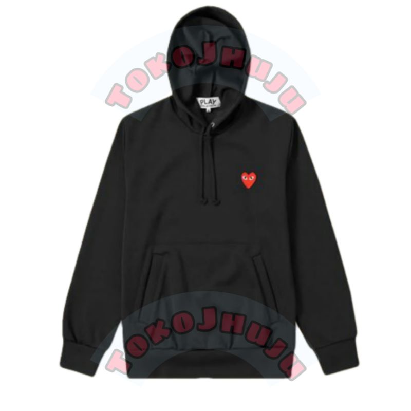 Hoodie Jumper Treasure Haruto Love Merah Bermata Logo kecil