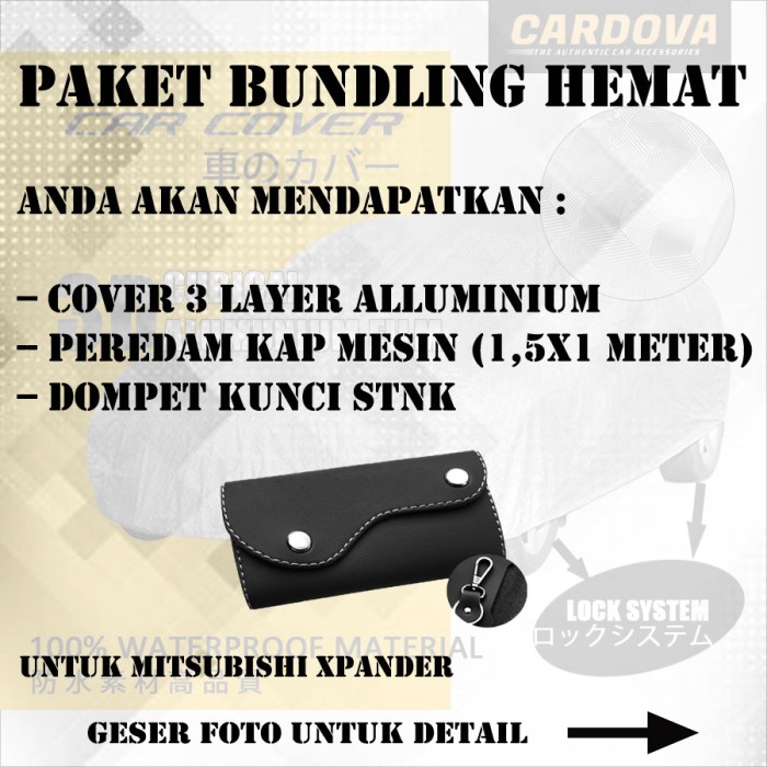 PAKET HEMAT Cover Mobil Nissan XPANDER Waterproof 3 Lapis