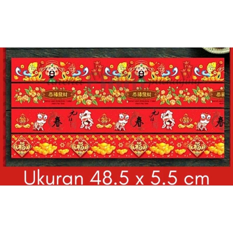 

Pita Toples Imlek | Paper Belt Imlek Sincia Pita Kertas Pita Parcel Hampers Sleeve Sabuk Label