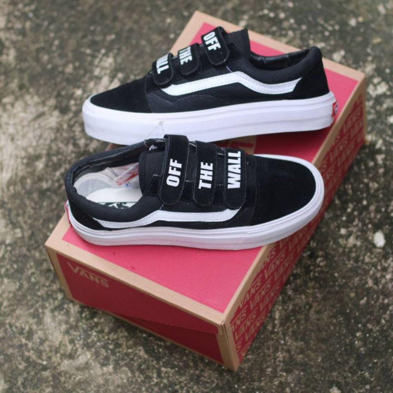 Sepatu Vans Oldskool Velcro. Ukuran 36-43. Grade Ori