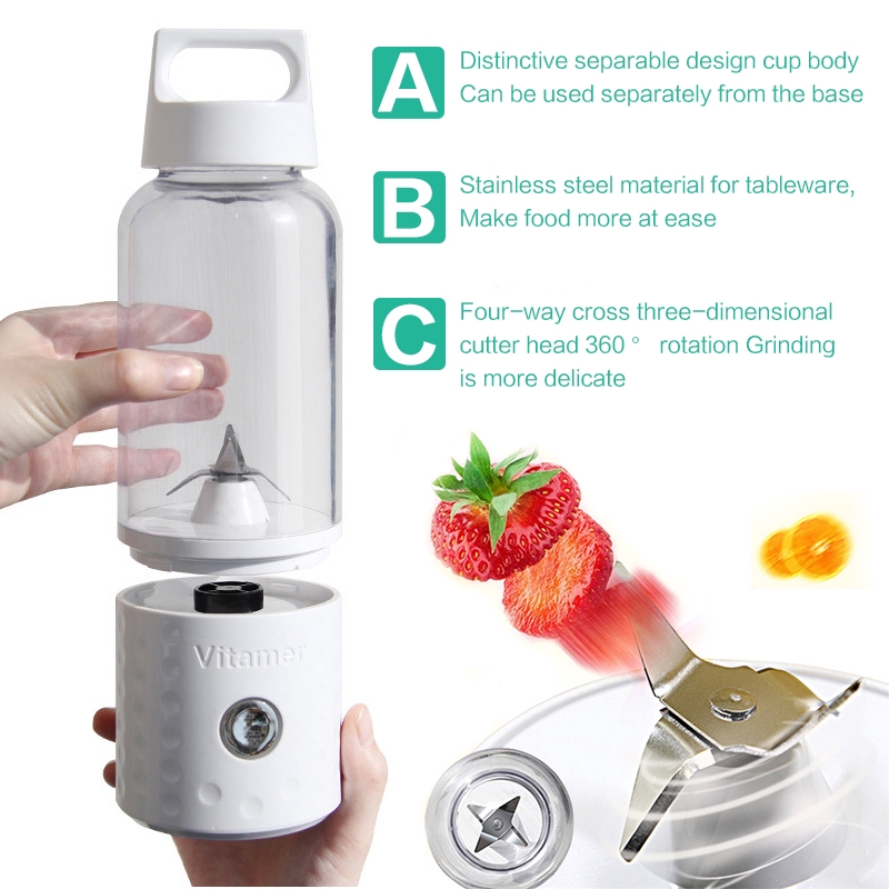 READY 500ML VITAMER BLENDER PORTABLE PREMIUM ORIGINAL 100%