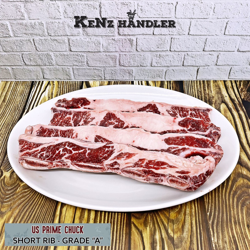 

USA PRIME CHUCK SHORT RIBS. PRIME GRADE 500gr | Grab & Gojek Only