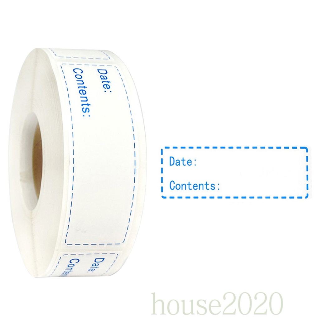 [HOUSE2020]150pcs/roll Date Sticker Roll Refrigerator Date Content Label Removable Kitchen Food Storage Sticker, Blue