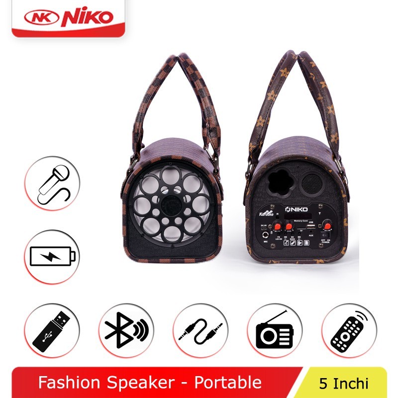 New Promo !!!Speaker Portable NIKO Bluetooth GL5L Bisa usb/radio Kualitas Terbaik