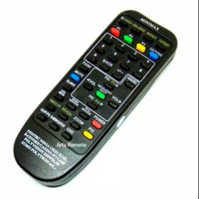 Remote tv tabung POLYTRON / DIGITEC / MINIMAX /SUMO