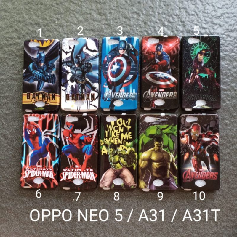 Case gambar Oppo Neo 5 . A31 . A31T motif cowok soft softcase softshell silikon cover