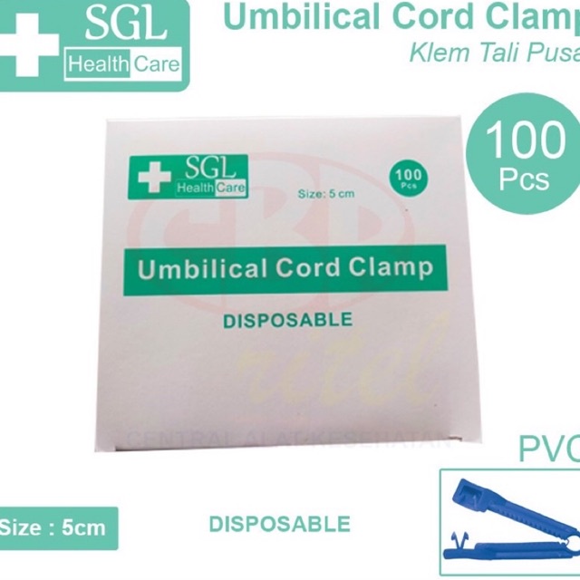 SGL Umbilical Cord Clamp | Klem Penjepit Tali Pusat Bayi | Isi 100pcs