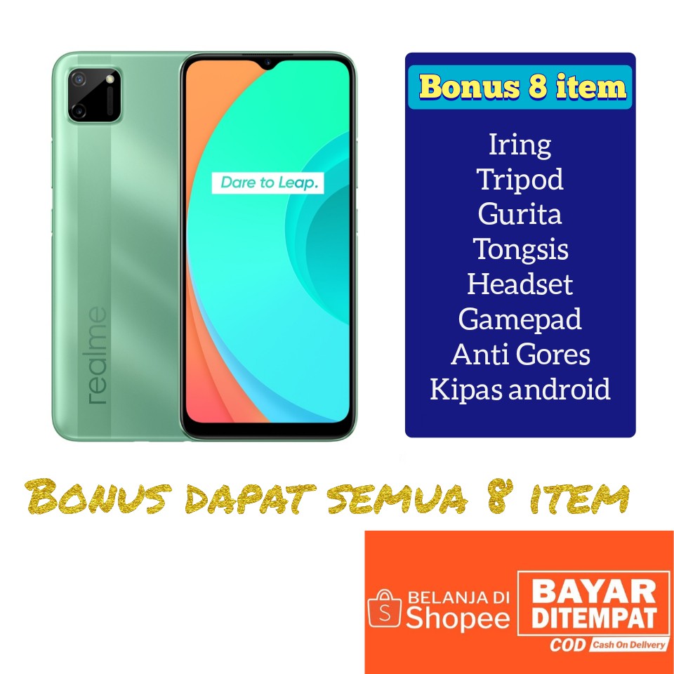 Realme C11 Ram 2/32GB Garansi Resmi Shopee Indonesia