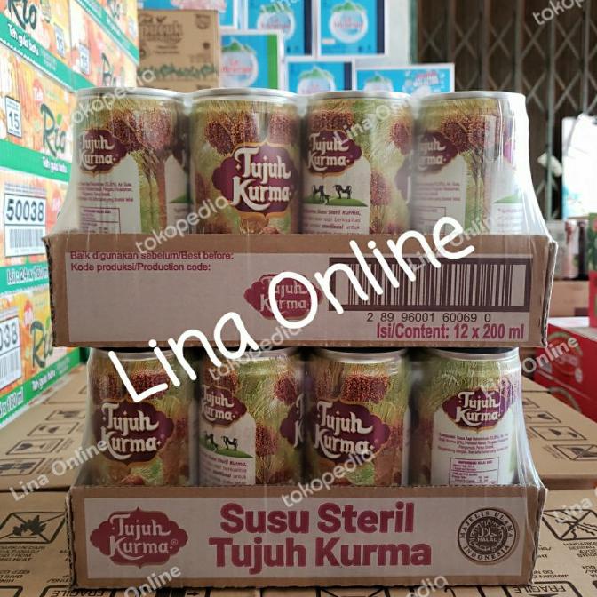 Jual Tujuh 7 Kurma Susu Steril Kurma 200 Ml 1 Dus Isi 12 Kaleng Shopee Indonesia