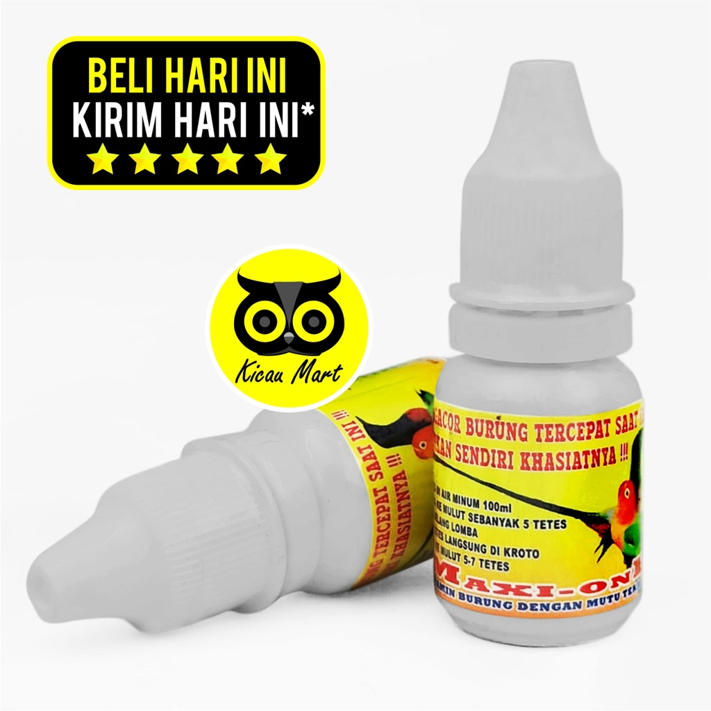 VITAMIN PENGGACOR BURUNG MAXI ONE OBAT MACET BUNYI MABUNG LAMBAT LOMBA MURAI KACER KENARI MAXIONE